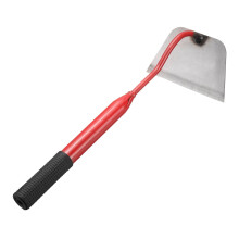 Garden Hoe 16.14" x 6.3" Steel Anti-Rust Garden Tool with Non-Slip Handle for Weeding, Planting, and Edging, Red