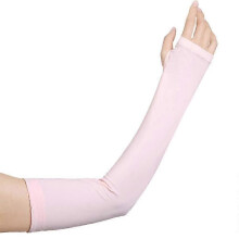 (Pink) UV Protection Cooling or Arm Warmer Sunblock Sleeves for Men Women