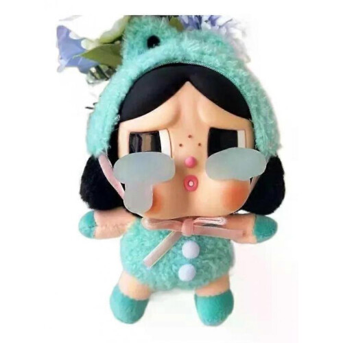 (C) Keychain with Cry Baby plush toy Dorky model