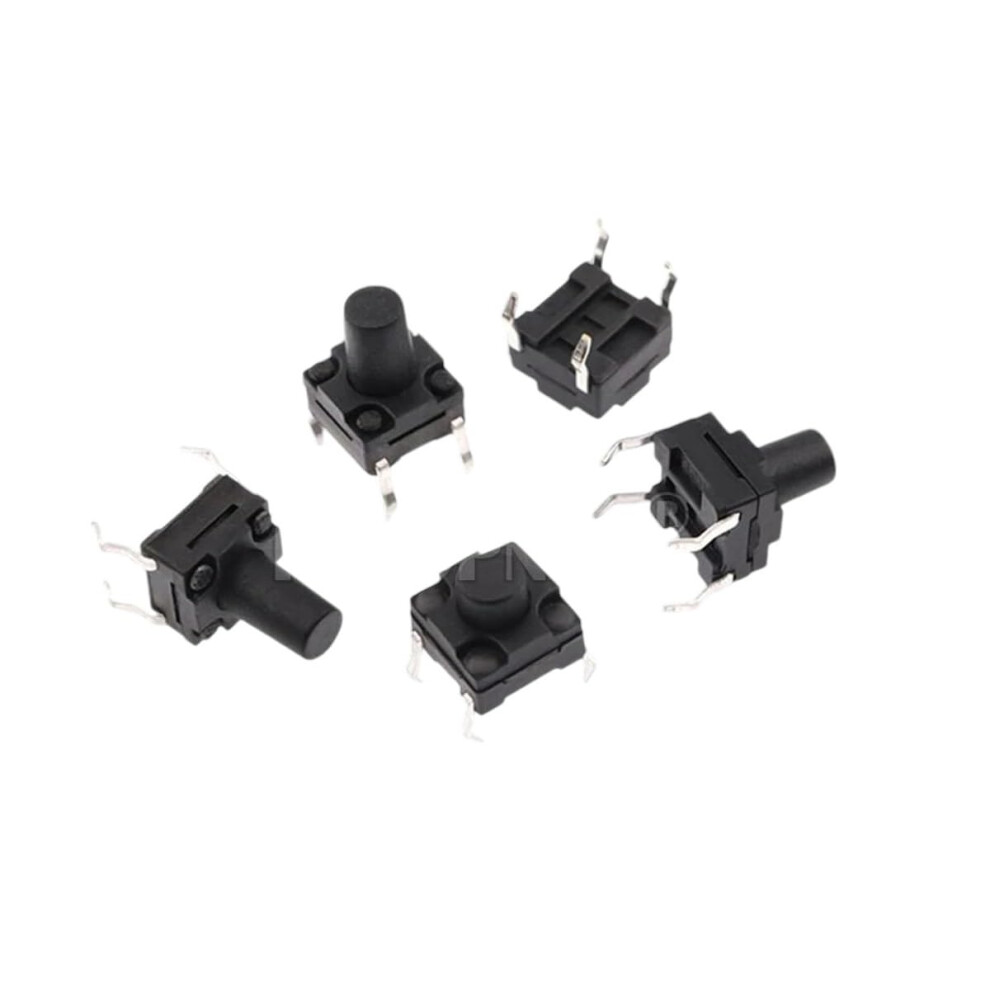4Pin Waterproof Tact Switch 6X6 20Pcs Dust Proof Dip Switch 6X6x4.3 6X6x10 6X6x12 High-Quality Tactile Switches 6947110034652