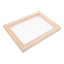DIY Paper Making Frame Kit - Double Wooden Craft Mold with Mesh Felt for Handmade Paper Crafts, 2 Screen Sizes
