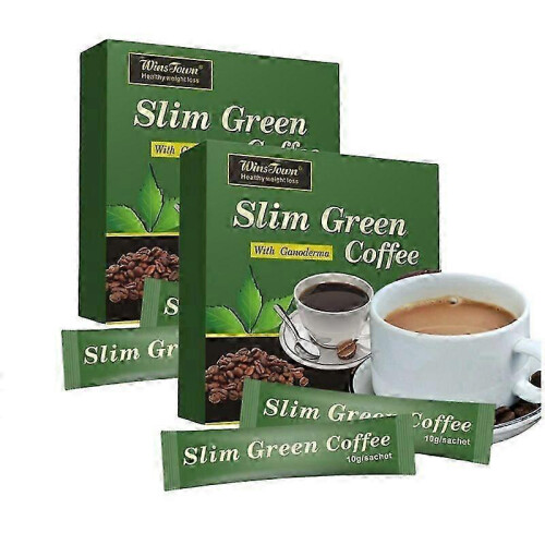 2X 18 Teabags Slim Green Coffee with Ganoderma Control Weight Weight Tea