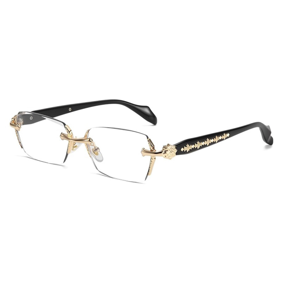 Blue/Light Frameless Reading Glasses Blocking For Men And Women, Computer Eyewear, Lightweight, Stylish Design