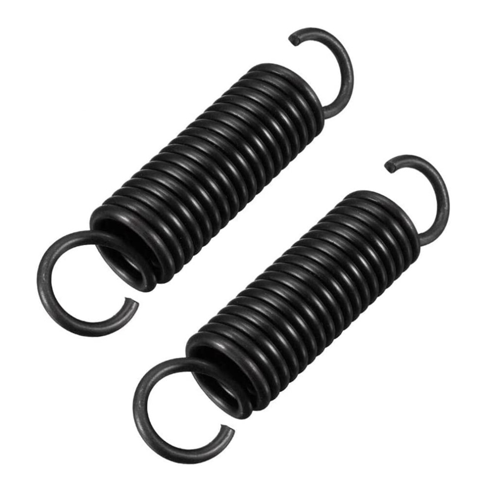 2Pcs Spring Steel Double Hook Extension Spring, 2.5Mm Wire Diameter, 18Mm Outer Diameter, 80Mm Length 6482260584034