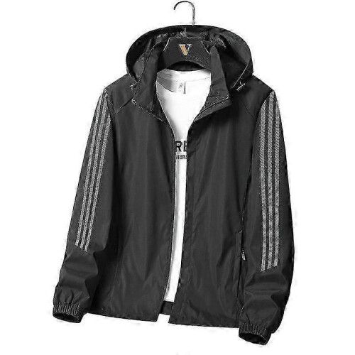 (L,grey)M-6XL Large Jacket Coat Men's Hooded Jacket 1