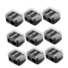 30pcs Eyebrow Pencil Sharpener Double Hole Makeup Pencil Sharpeners for Lip Liner and Eyeliner Easy to Use Portable Tools