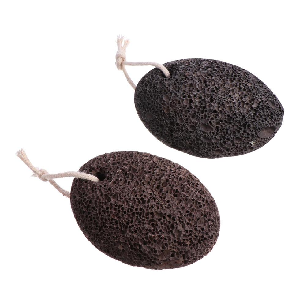 2pcs Pumice Stone Foot Scraper Exfoliating Dead Skin Remover for Soft Feet Massage Tool Care Accessory