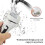 (White)Full-body washable USB rechargeable callus remover Electric callus remover with quantity display 2