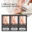 (White)Full-body washable USB rechargeable callus remover Electric callus remover with quantity display 3