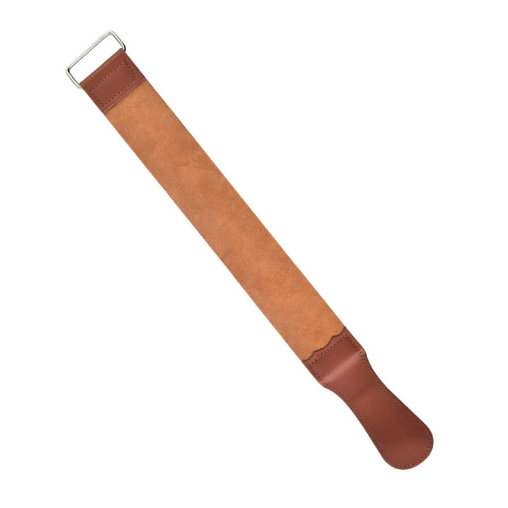 Razor Strop Belt Sharpening Tool Double-Sided Leather Strap for Straight Razor and Shaving Blade Maintenance
