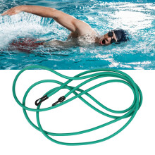 Schwimm-Absperrstation stationärer Schwimmbelastung Widerstandstraining-Gürtel Elastisches Seil Trainer Set 6mm 10mm 4m Grün