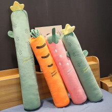 Long Body Pillow Giant Carrot Plush Body Pillow XXL 63 Inch Soft Kawaii Bedding Gift for Her Strawberry Color