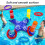 Pool-Ringwurf-Spiel 80 cm, 4 Ringe, 7,8 oz, Farbe 9