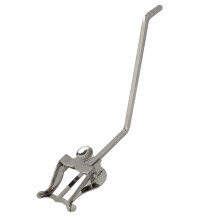 Sax Clamp-On Clip Holder Lyre for Alto Tenor Saxophone Marching Band Silver Metal Accessory