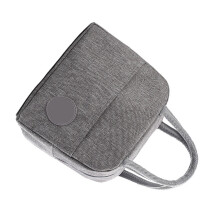 Isolierte Lunch-Tasche mit großer Kapazität 23x20x14cm grau