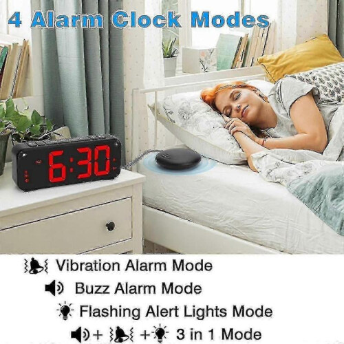 Large Alarm Clock for Heavy Sleepers 6.5 in. 2