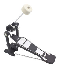 Bass Drum Pedal Double Chain Load-Bearing Single Step Hammer for Jazz Drums, Durable Drum Accessory with Adjustable Tension