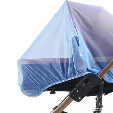 Universeller Kinderwagen Mückennetz – Weich, bequem, atmungsaktiv, verstärkt, voll bedeckt, für Kinderwagen, in Blau