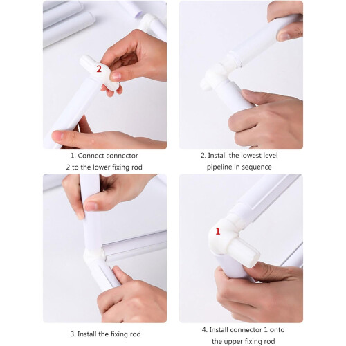 Square Quilting Frame for Double Layer Embroidery, Trapezoid Shaped Snap Frame for Quilting and Embroidery Projects 2