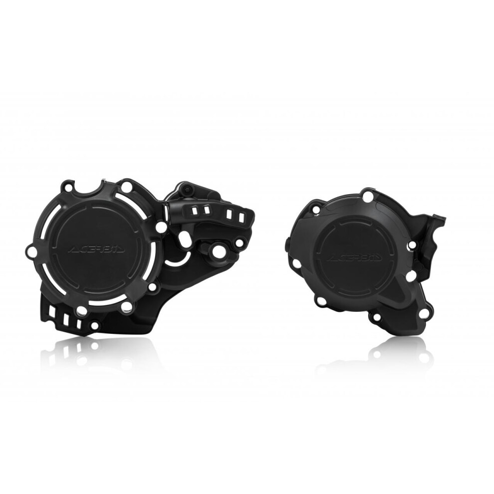Acerbis Black X-Power Engine Covers Kit - Husqvarna Tc250 2019-22, Ktm Sx250 2019-22, Xc Tpi 2020-23