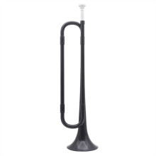 B Flat Bugle Cavalry Trumpet Set for Beginners - Environmentally Friendly Plastic with Mouthpiece, Black Color for School Band