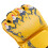 Halbfinger-Boxhandschuhe gelb 310g 24x13x5cm 3