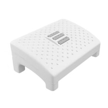 Foot Support Stool White Office Footrest Comfortable Under Desk Footrest for Adults Multi-Functional Design 1Pc