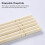100 pares de palillos desechables de bambú de 19,5  0,5 cm 6