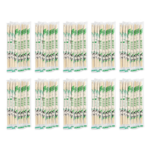 100 pares de palillos desechables de bambú de 19,5  0,5 cm 1