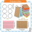 600 Pcs Index Cards with Ring, 3 X 4 Inch Colored A7 Colorful Flash Cards with Ring Underline Study 2