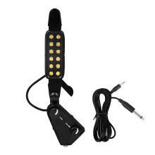 Guitar Pickup 12 Hole Acoustic Soundhole Transducer Amplifier with 10ft Cable and 1/4 Inch Jacks for Classical Guitars