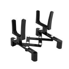 Violin Accessories Adjustable Portable 1/4 Violin Stand for Full Size String Instruments - Black Color