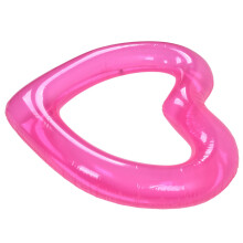 Flotador de piscina en forma de corazón rosa 120x90/110x90 cm PVC 441g