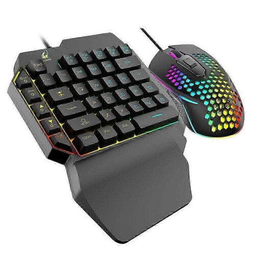 For PS5 PS5Slim PC Phone/Pad One Handed Keyboard and Mouse Set 1