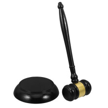 Toy Judge Gavel Wooden Tiny Auction Hammer for Meetings, 6 Inch Judge's Hammer, Perfect for Courtroom Decor