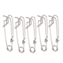 Lange Angelclips 5 Stück Meeresangeln Verbinder Drehwirbel Hängeschnallen 1,8 cm x 60 mm