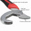 2 Pcs Adjustable Wrenches, Universal Adjustable Nut Wrenches, Multi-Function Wrenches 3