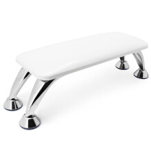 Arm Rest for Nails Tech - White Microfiber Leather Manicure Hand Rest Cushion for Nail Art and Toenails