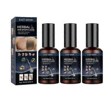 3PCS Hair Growth Serum Chest Body Hair Mustache Regrowth Longer Thicker Hair Thinning Treatment