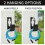 2pcs Home Wall Mounted Garden Retractable Hose Storage Hook Utility Hooks 4