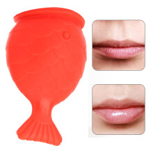 Eco-Friendly Silicone Lip Plumper Tool in Red for Quick Full Lips