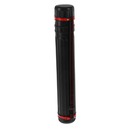 Extendable Telescopic Plastic Document Storage Tube Box Black Extra Small Lightweight Drafting Tube with Carrying Strap for Artwork and Posters