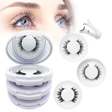 Magnetic Lashes Kit 2025, Reusable No Glue Soft Eyelashes with Applicator, Natural Look (Camellia Simple Natural)