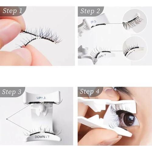 Magnetic Lashes with Applicator, Natural Look Magnetic Eyelashes, Easy Quick Application Style 1