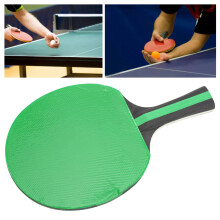 REGAIL Tischtennisschläger beidseitiges Rindsleder-Gummi, Trainingshandschlag, Tischtennisschläger, grün