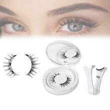 Magnetic Lashes with Applicator, Reusable Medium Length Eyelashes for Natural Look, Comfortable and Lightweight