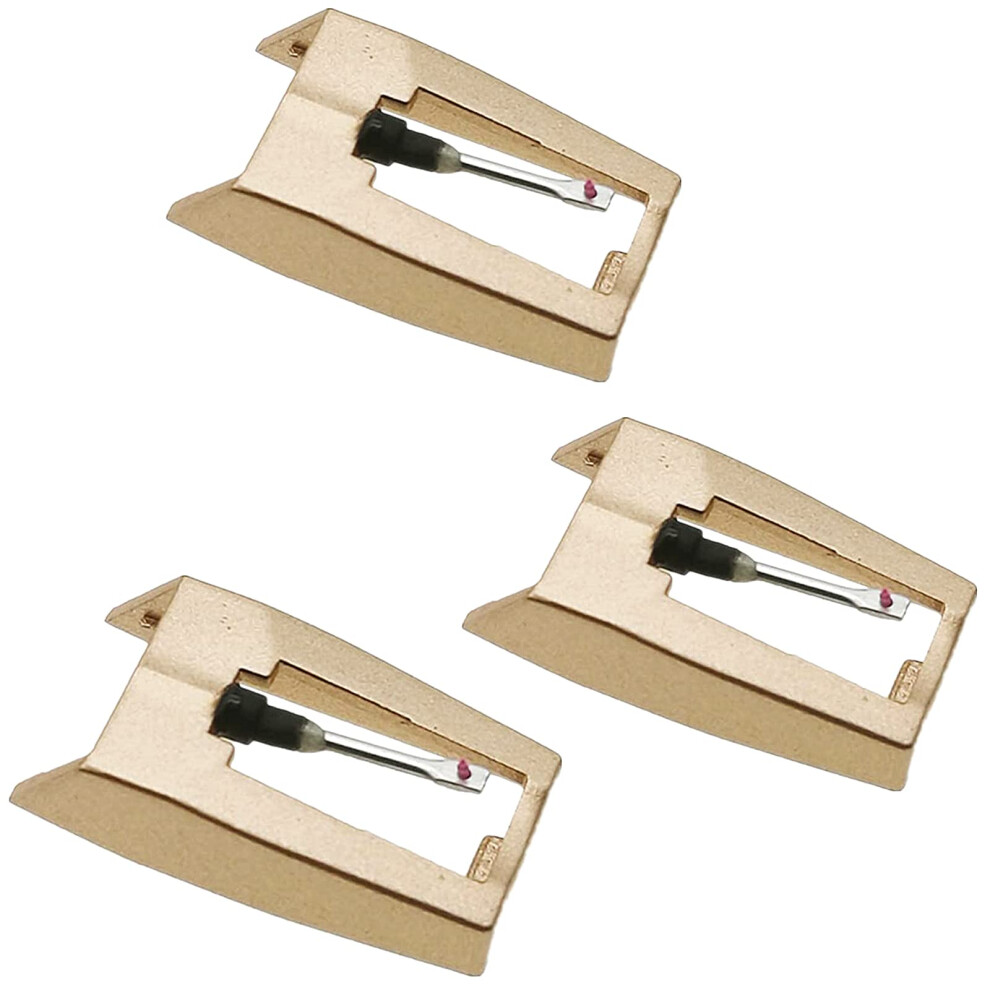 Record Player Needle Replacement, Upgraded Stylus For Crosley Victrola Jensen Turntables, Vinyl Phonograph, Pack Of 3 Golden 6276012388373