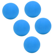 5 Stück 6 cm Springende Bälle Sicher Umweltfreundliches Gummi Tragbare Hand-Übung Bälle Wandbälle für Kinder für Schwimmbäder Strände Blau