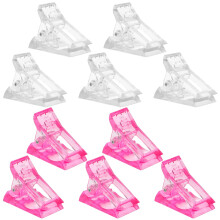 Nail Extension Clip Set 3 Packs - 12 Pcs Fake Nail Tip Fixing Clamp Molds for Home Art Tool Use