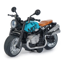 Pull Back Motorcycle Toys for Kids, Musical Lighting Latte Motorcycles, Blue, Ideal for Boys Ages 3-8 Years Old